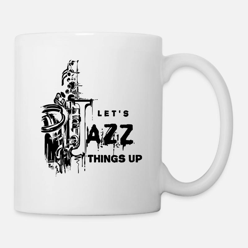 Jazz et saxophones Lets Jazz Things Up - Mug blanc - blanc