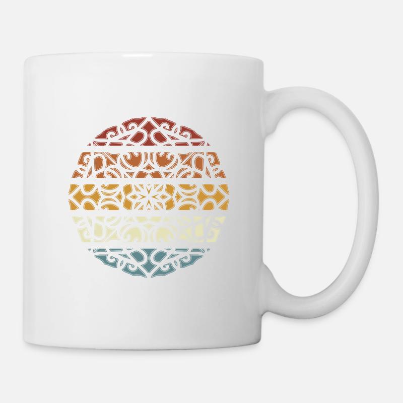 Yoga & Méditation, Namaste, Mandala - Mug blanc - blanc