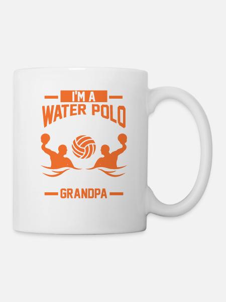 Water-polo grand-père cadeau - Mug blanc - blanc