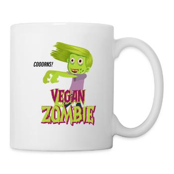 VEGAN ZOMBIE Cooorns ! - Mug blanc - blanc - Droite