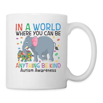 You Can Be Anything Be Kind Autism Awareness - Mug blanc - blanc - Droite
