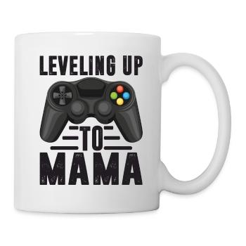 Leveling Up To Mama Gamer Mom - Tasse - Weiß - Rechts