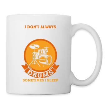 Schlagzeug Schlagzeuger Drumset Drummer - Mug - white - Right