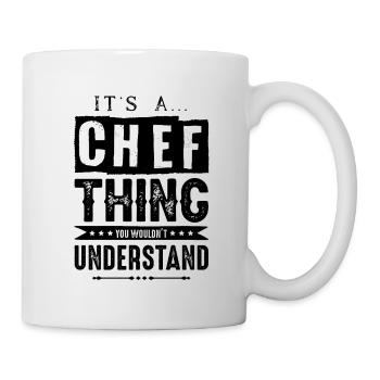 chef chef chef kitchen - Mug - white - Right