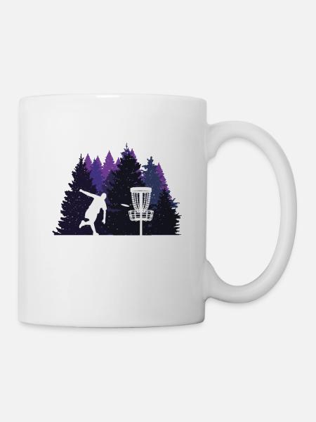 Trendsport Discgolf im schwarzen Wald - Tasse - Weiß