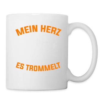 Trommel Trommler Trommeln Musikverein - Tasse - Weiß - Rechts