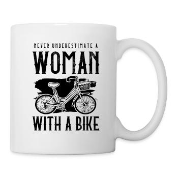 Bicycle Cycling Woman - Mug - white - Right
