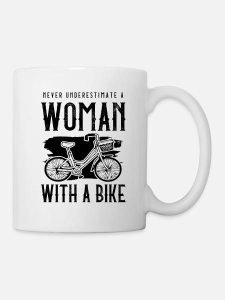 Vélo vélo femme - Mug blanc - blanc