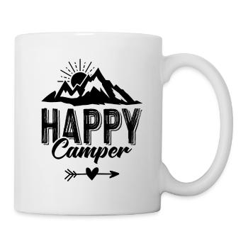 happy camper berge - Mug blanc - blanc - Droite
