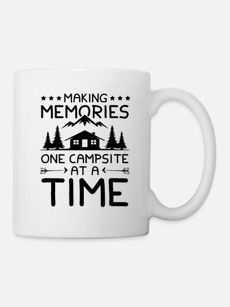 camping camp - Mug - white