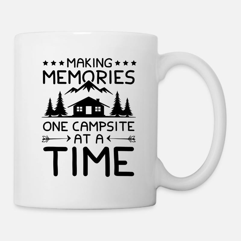 camping camp - Tasse - Weiß