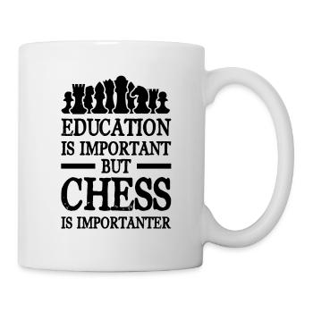 Learning chess - Mug - white - Right