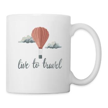 Live To Travel - Mug - white - Right
