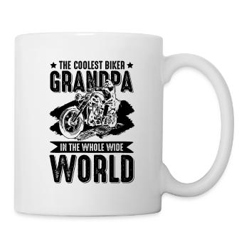 Opa Motorrad Spruch - Tasse - Weiß - Rechts