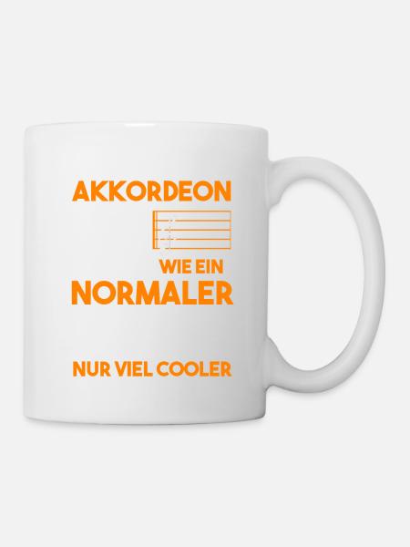 Akkordeon Opa Fisarmonica Großvater - Tasse - Weiß