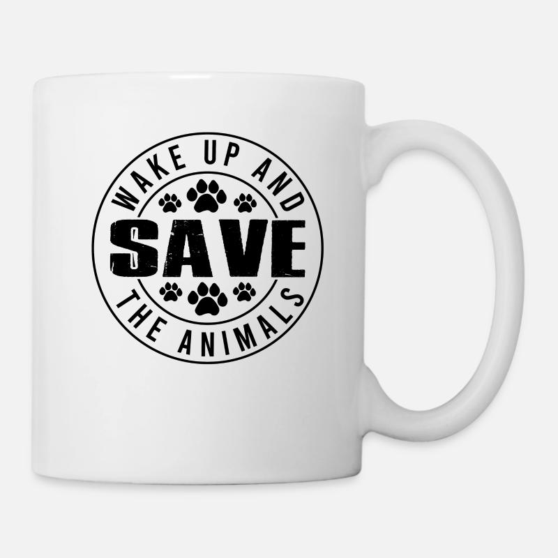 Protection des animaux - Mug blanc - blanc