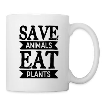 animal welfare planting - Mug - white - Right