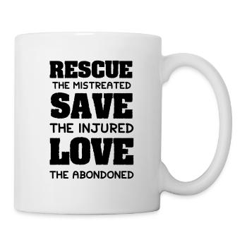 animal welfare claim - Mug - white - Right