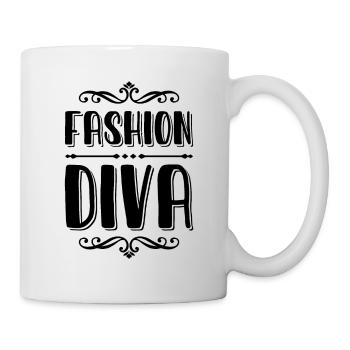 fashion diva - Mug - white - Right