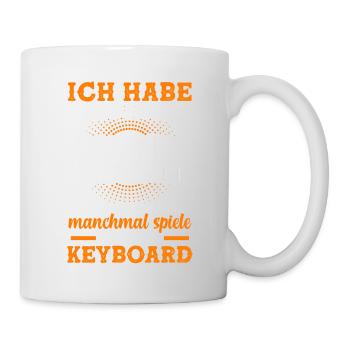 Keyboard Keyboarder Keyboarding Musiker - Tasse - Weiß - Rechts