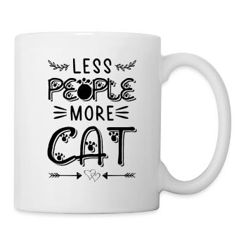 katzen zitat lustig katze - Tasse - Weiß - Rechts