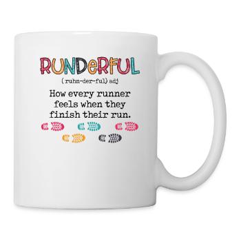 Définition de running circulaire - Mug blanc - blanc - Droite