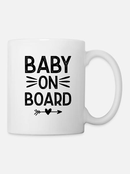 Baby on Board - Mug blanc - blanc