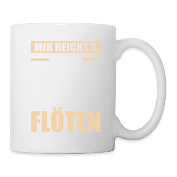 Flöte Musiker Flötist Flötenspieler Orchester Musi - Tasse - Weiß - Rechts