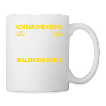 Waldhorn Musikverein Blaskapelle Hornist Musiker - Tasse - Weiß - Rechts