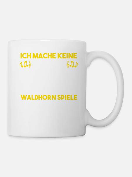 Waldhorn Musikverein Blaskapelle Hornist Musiker - Tasse - Weiß