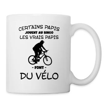 Certains Papis Jouent Au Bingo Les Vrais Papis Fon - Mug blanc - blanc - Droite