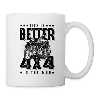 Quad Racer Quadfahrer - Tasse - Weiß - Rechts