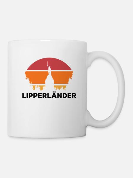 Lippe Lipperland Hermannsdenkmal Lipperländer - Tasse - Weiß