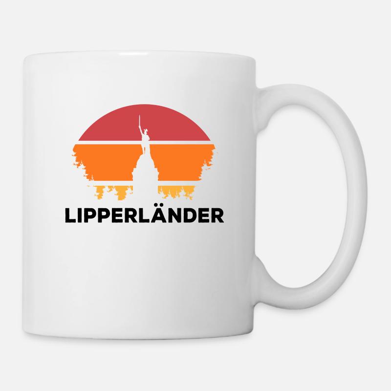 Lippe Lipperland Hermannsdenkmal Lipperländer - Tasse - Weiß