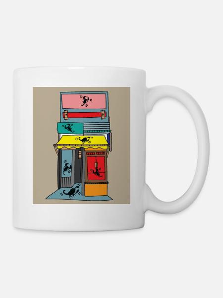 Scorpions Retro Environnements Signes du zodiaque - Mug blanc - blanc