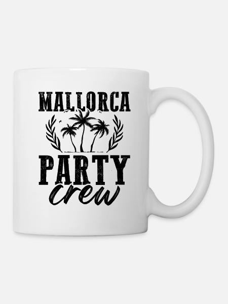 Mallorca Party Crew Strand - Tasse - Weiß