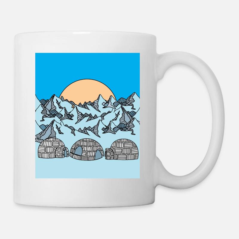 Igloo neige et glaces - Mug blanc - blanc