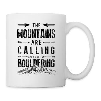 Mountains Calling Bouldering Escalade de glace - Mug blanc - blanc - Droite