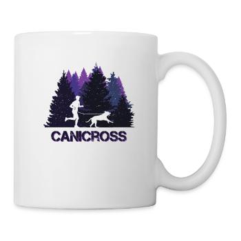 Canicross, Joggen und Hundesport im Gelände - Tasse - Weiß - Rechts