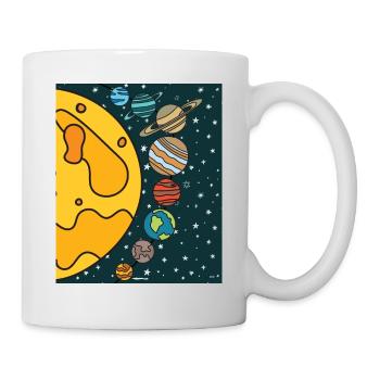 Astronomy Solar System Planets Universe - Mug - white - Right