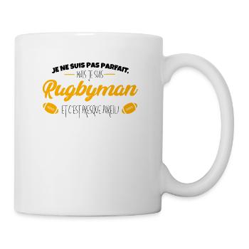 Je Ne Suis Pas Parfait, Mais Je Suis Rugbyman Et C - Mug blanc - blanc - Droite