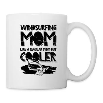 Windsurfing mama - Tasse - Weiß - Rechts