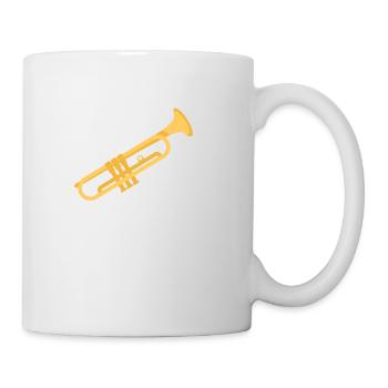 Trompete & Trompeter, Trompetengott - Tasse - Weiß - Rechts