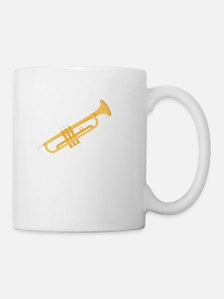 Trompette et trompette, trompette - Mug blanc - blanc