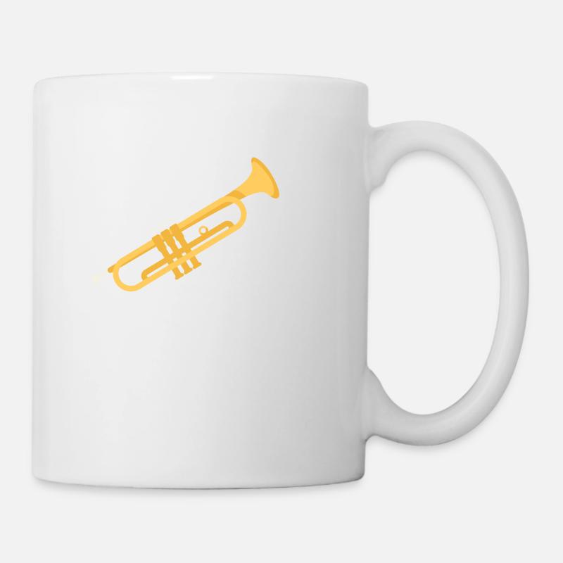 Trompete & Trompeter, Trompetengott - Tasse - Weiß