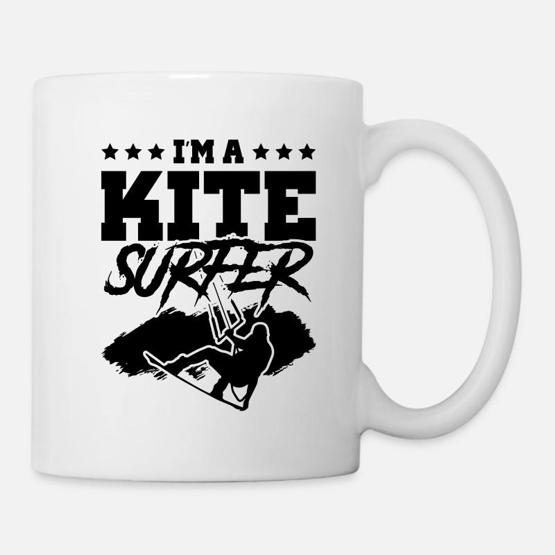 kitesurfing zitat surfer - Tasse - Weiß