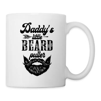 Daddy's Little Beard Puller Baby Onesie - Mug - white - Right