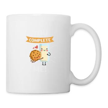 You complete me, cookies and milk - Mug - white - Right