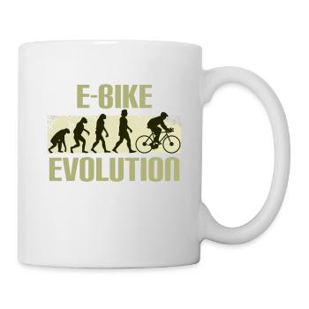 E-Bike, E-VTT, Evolution - Mug blanc - blanc - Droite