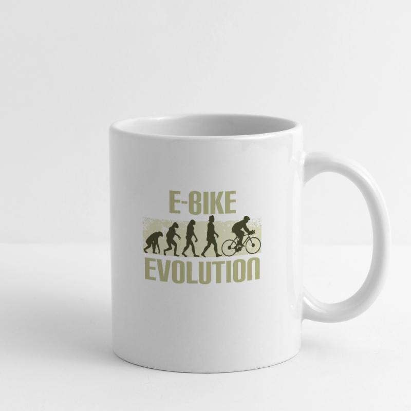 E-Bike, E-VTT, Evolution Mug blanc